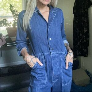 Zara denim coveralls